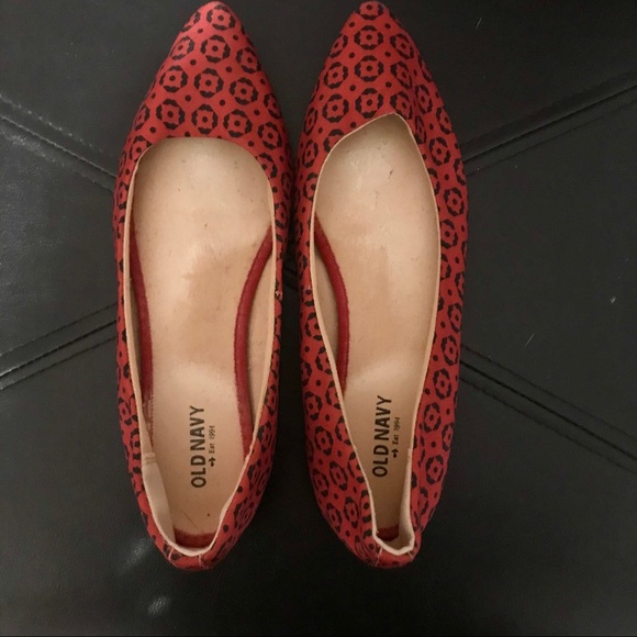 Red + Black Old Navy Flats - Picture 7 of 7